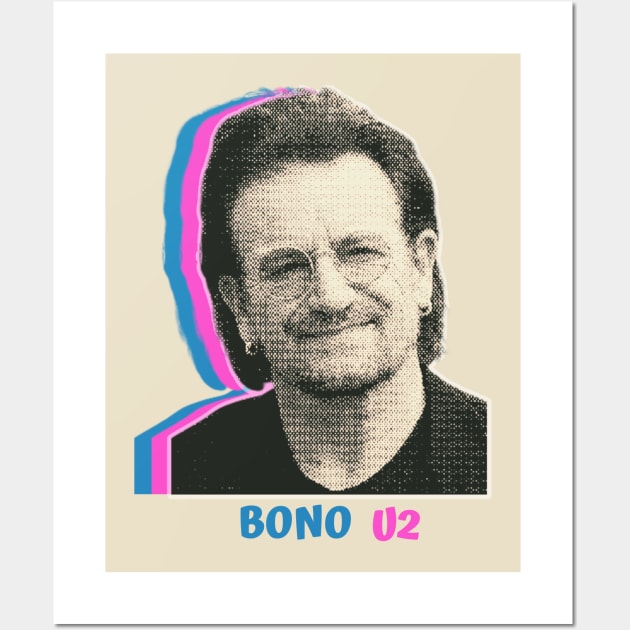 Bono U2 // Vintage Wall Art by Katab_Marbun